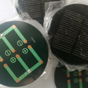 صفحه خورشیدی گرد 2.5v,200mA با قطر 80mm