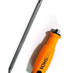 پیچ گوشتی دوطرفه ضربه خور و آچارخور نارنجی اوشیدا