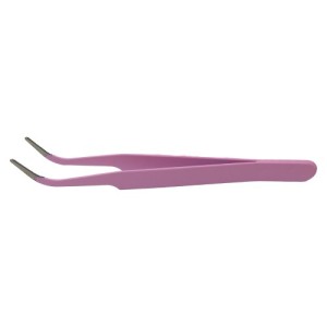 پنس سر کج 12 سانتی متری آنتی استاتیک از جنس استیل ضد زنگ