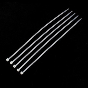 بست کمربندی - Ty-Rap سفید سایز 5x250 میلی متر - بسته 5 عددی