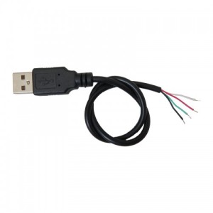 کابل پاور و دیتا 30 سانتی متری دارای سوکت نری USB