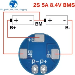 ماژول محافظ شارژ باتری لیتیومی 2 سل 7 آمپر مدل HX-2S-A2