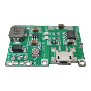 ماژول افزاینده و شارژر باتری 18650 با پورت Micro USB