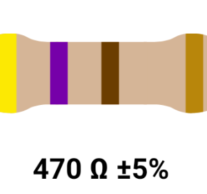 مقاومت  5%  DIP 2W  470R