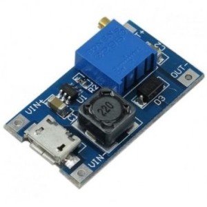ماژول رگولاتور افزاینده 2 آمپر DC-DC با ورودی Micro USB