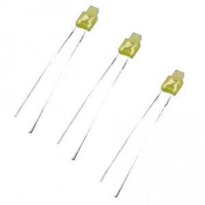 LED تخت مات زرد لبه دار 1.5x2.5