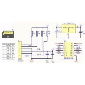 ماژول SD Card Reader با قابلیت خواندن و نوشتن راه انداز MMC/SD