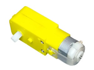 آرمیچر گیربکس پلاستیکی زرد تک شفت مدل 1A120 80 RPM
