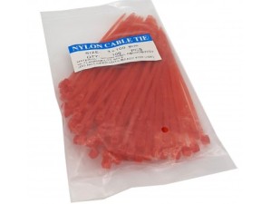 بست کمربندی قرمز100*3 میلی متر  بسته 100 تایی