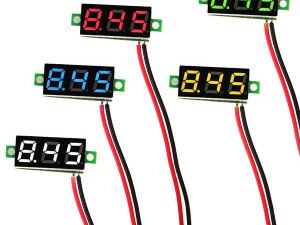 ماژول ولت متر دیجیتالی 3 رقمی 3 سیم قرمز   Seg Volt Meter 0.36 Red 7