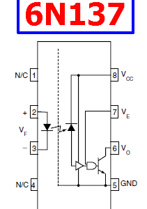 اپتوکوپلر 6N137