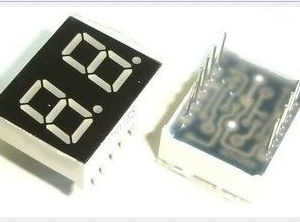 سون سگمنت دوبل دو دیجیت آند مشترک قرمز  seven segment 2 CA red