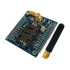 ABg121S( برد توسعه SIM800F، قابل مونتاژ، با آنتن. طرح S  (آنتن صاف SMA ,5cm))