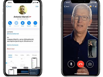 تماس تصویری در تلگرام