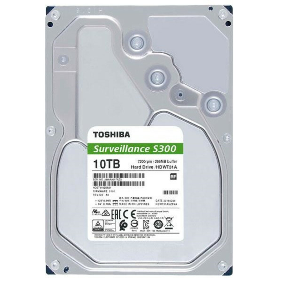 هارددیسک اینترنال توشیبا مدل s300 surveillance ظرفیت 10 ترابایت