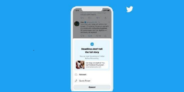 توییتر آزمایش قابلیت «مطالعه قبل از به اشتراک گذاری» را به IOS می آورد