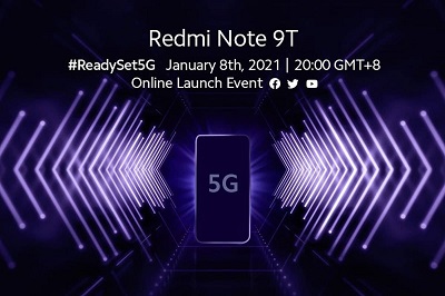 شیائومی ردمی نوت 9 تی در آمازون فهرست شد