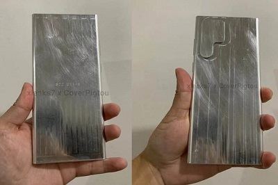 ماکت گلکسی S22 اولترا طراحی دوربین P شکل آن را نشان می دهد