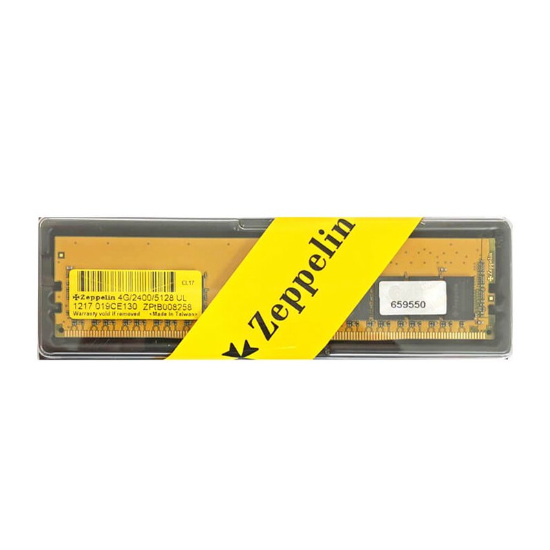 رم کامپیوتر زپلین مدل DDR4 2400MHz ظرفیت 4 گیگابایت