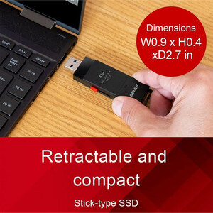 بوفالو مدل External SSD PUT2.0U3B US Portable ظرفیت 2 ترابایت