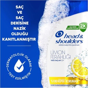 قیمت و خرید آنلاین شامپو ضد شوره مو هد اند شولدرز مدل Limon Ferahlığı مناسب برای انواع مو حجم 330 میلی لیتر