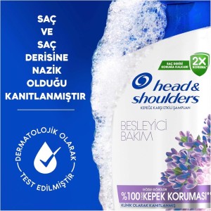 خرید آنلاین شامپو ضد شوره مو هد اند شولدرز مدل Besleyici Bakım مناسب برای انواع مو حجم 330 میلی لیتر رشت