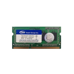 رم لپ تاپ تیم گروپ مدل  PC3 10600MHz باس 1333 ظرفیت 2 گیگابایت