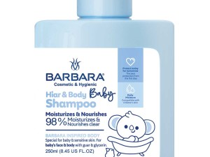 باربارا- شامپو سر و بدن کودک آبی