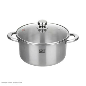 قابلمه پارس استیل مدل کف سه لایه کد 240 سایز 24