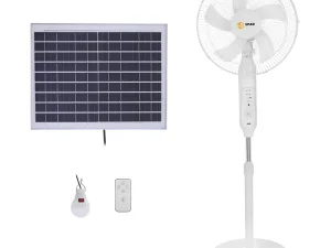 پنکه ایستاده 25 وات اسپاد مدل SOLAR_FAN به همراه پنل خورشیدی