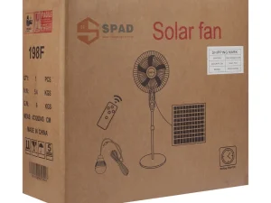 پنکه ایستاده 25 وات اسپاد مدل SOLAR_FAN به همراه پنل خورشیدی