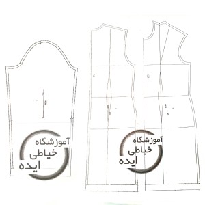 الگو آماده بالاتنه و آستین در 9 سایز از سایز 36 تا 52