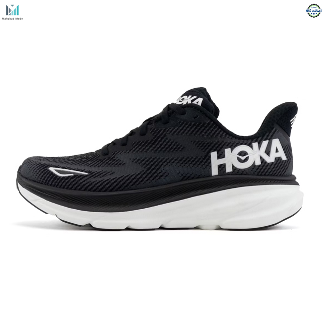 کفش هوکا کلیفتون 9 مشکی سفید مدل Hoka Clifton 9 1127896-BWHT سایز 40، 41