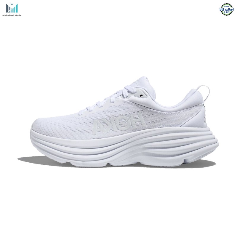 کفش هوکا باندی 8 واید مدل HOKA Bondi 8 Wide 1127954 WWH سایز 43