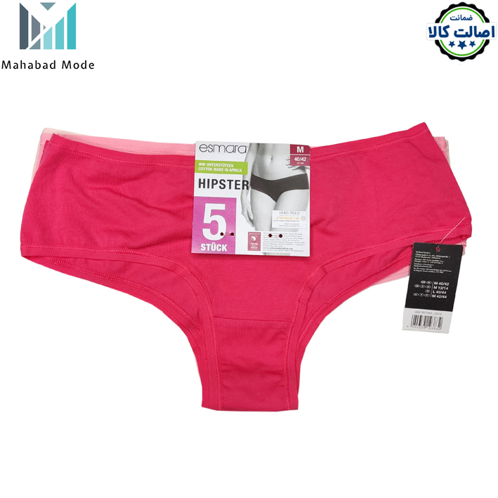 شورت زنانه نخی اسمارا پک 5 عددی مدل IAN 357393-2010