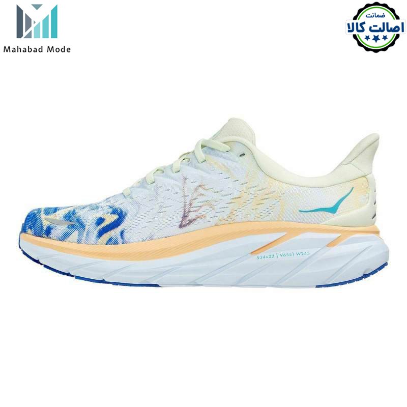 کفش دویدن زنانه هوکا کلیفتون 8 مدل HOKA Clifton 8 wide-119393 TGT سایز 39