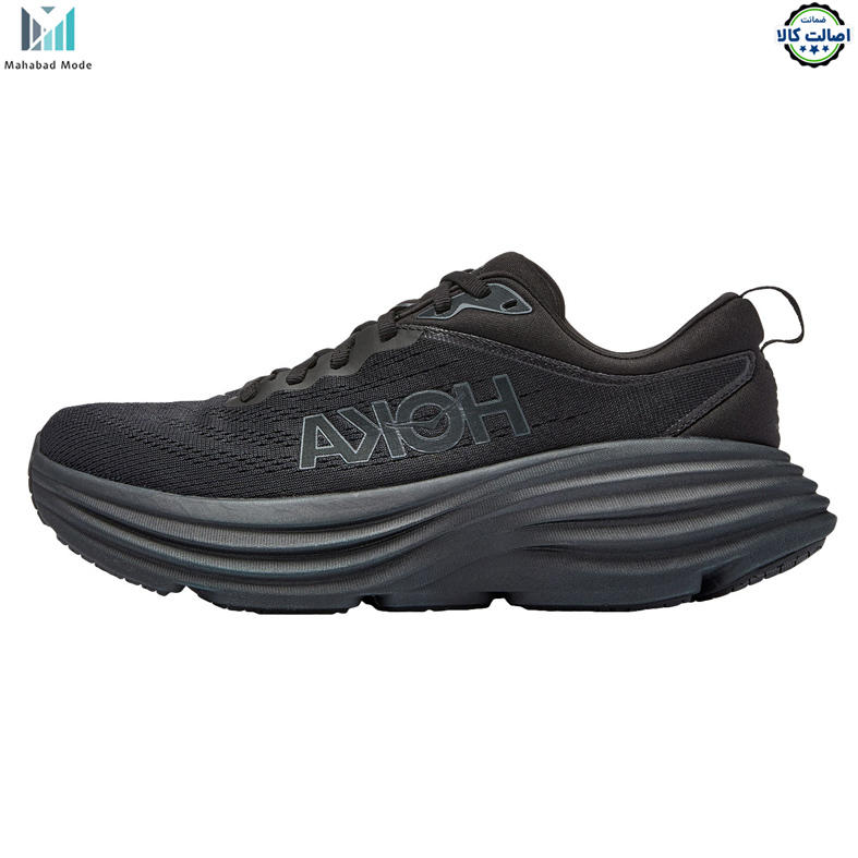 کفش هوکا باندی 8 مشکی مدل Hoka bondi 8 1127952-BBLC سایز36