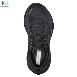 کفش هوکا باندی 8 مشکی مدل Hoka Bondi 8 wide 1127954 BBLC سایز 2/3 42