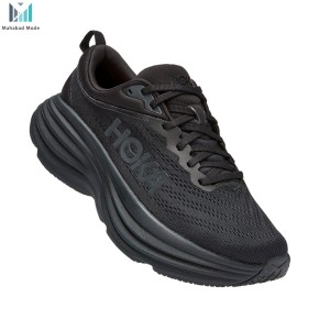 کفش هوکا باندی 8 مشکی مدل Hoka Bondi 8 wide 1127954 BBLC سایز 2/3 42