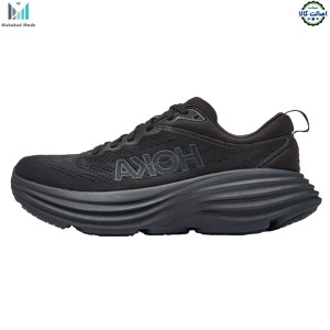 کفش هوکا باندی 8 ایکس واید مشکی مدل Hoka Bondi 8 1127955 BBLC