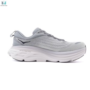 خرید کفش هوکا باندی 8 ایکس واید طوسی مدل HOKA BONDI 8 (EXTRA WIDE) 1127955-SHMS