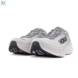 قیمت کفش هوکا باندی 8 ایکس واید طوسی مدل HOKA BONDI 8 (EXTRA WIDE) 1127955-SHMS