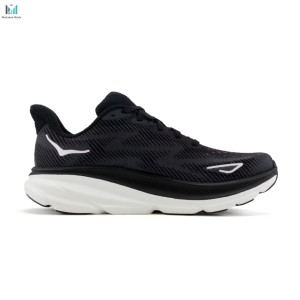 خرید کفش هوکا کلیفتون 9 واید مشکی سفید مدل Hoka One One Clifton 9 1132211BWHT Wide (D)