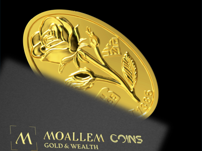 شمش طلای 24 عیار گل رز