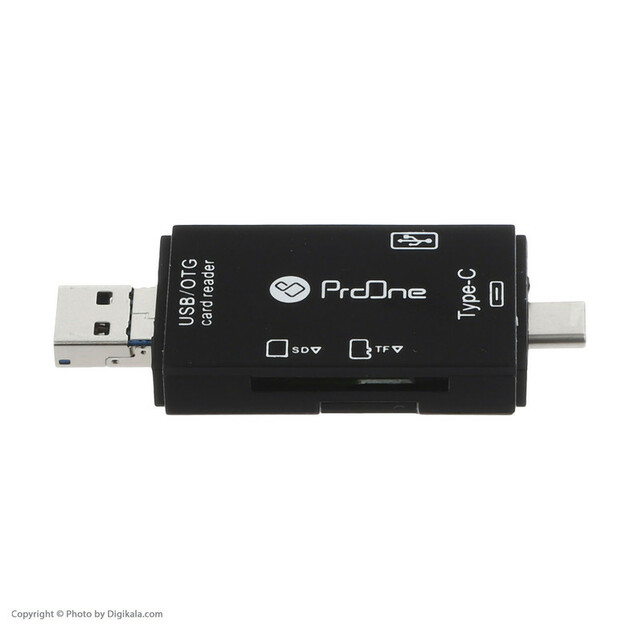 مبدل USB-C / USB / microUSB به SD / USB / TF پرووان مدل PCO03