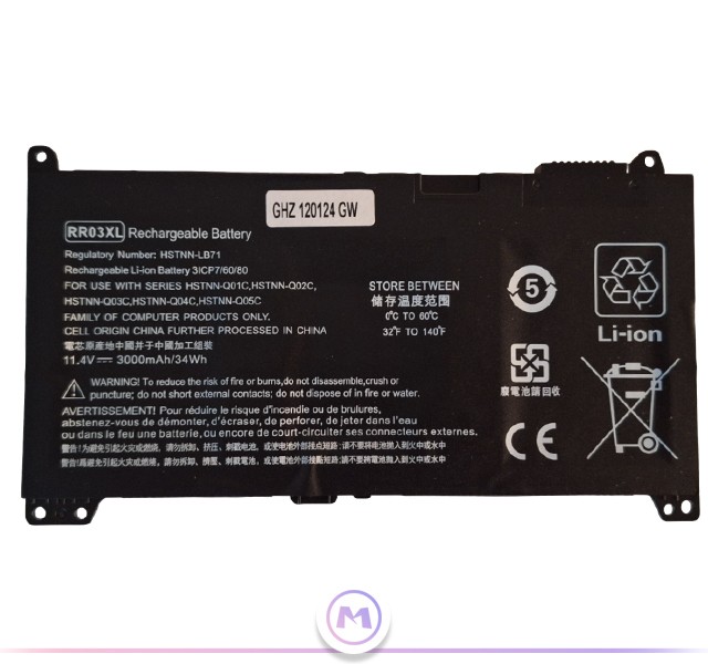 باتری لپ تاپ اچ پی HP ProBook 430 450 g4  (RR03XL)