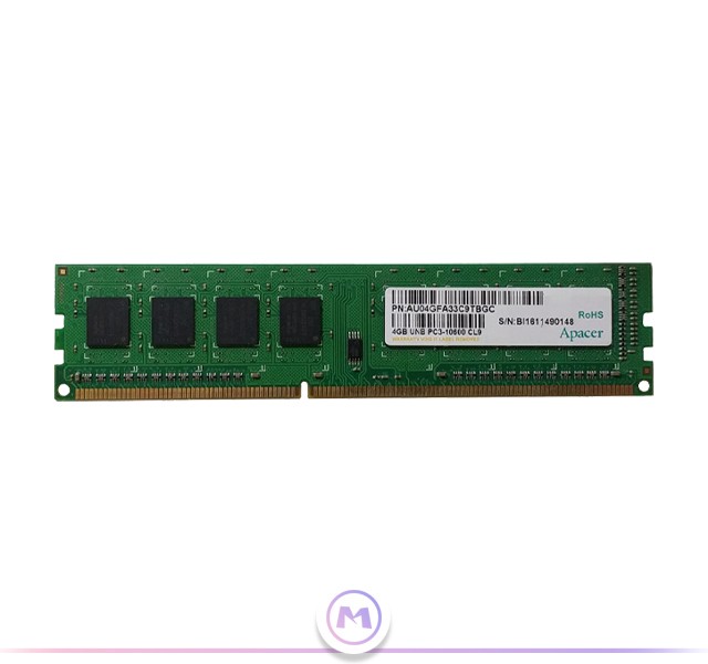 رم 4 گیگ ddr3 کامپیوتر برند اپیسر مدل مدل UNB PC3-10600 CL9 DDR3 1333MHz