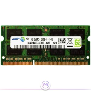 رم 4 گیگ pc3 لپ تاپ برند سامسونگ باس 12800S MHZ