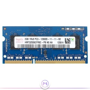 رم 2 گیگ pc3 لپ تاپ برند هاینیکس باس 12800S MHZ