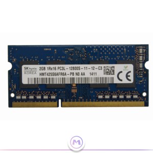 رم 2 گیگ pc3l لپ تاپ برند هاینیکس باس 12800S MHZ